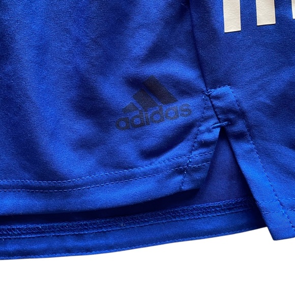 Adidas Prime Blue White Striped Workout Wear  Size L Great Condition! - Picture 3 of 9